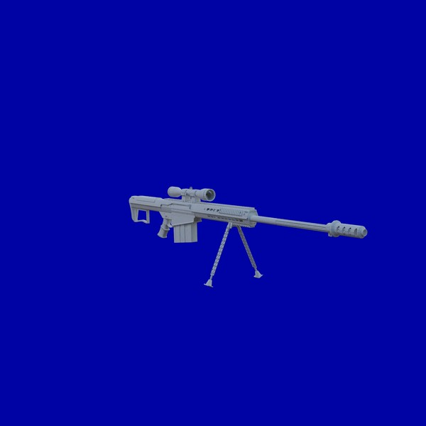 3d barrett m107a1 sniper rifle - Barrett m107a1 by Maarten_Dominicus